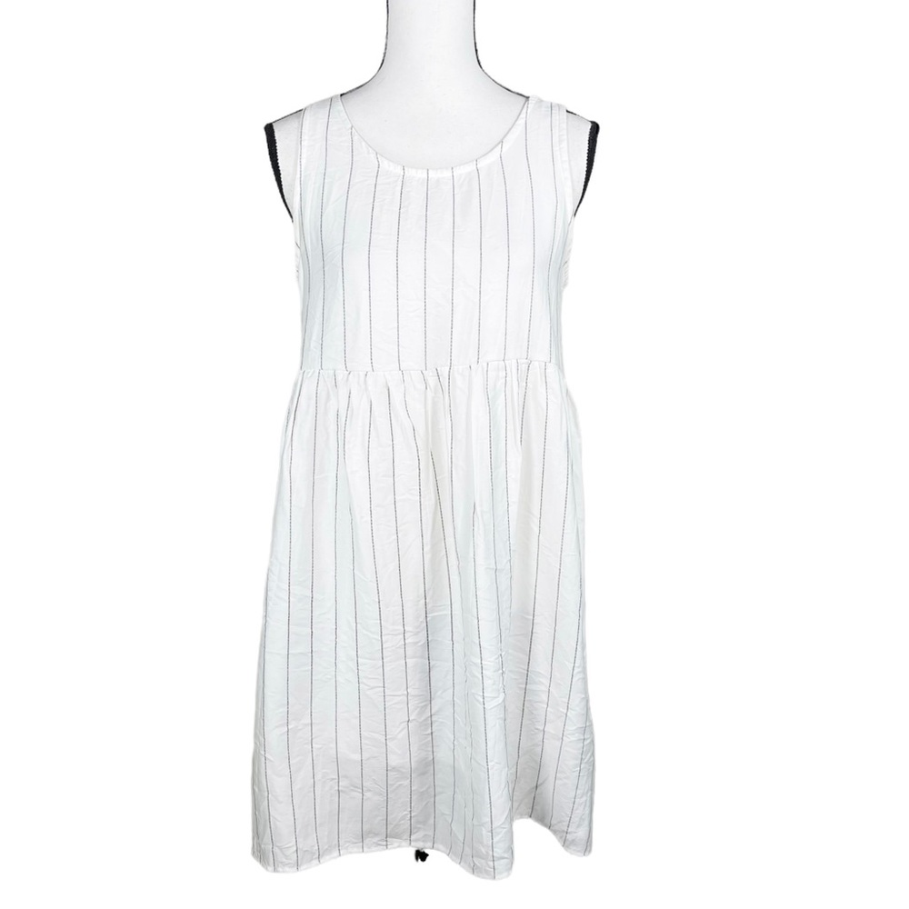 Altar’d State White Stripe Sleeveless Dress